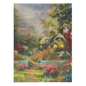 God Didn't Promise Lighted Wall Art Printed Canvas 11.5 x 15.5 inch